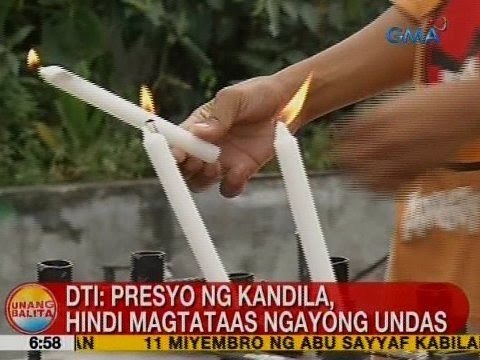 UB: DTI: Presyo ng kandila, hindi magtataas ngayong Undas