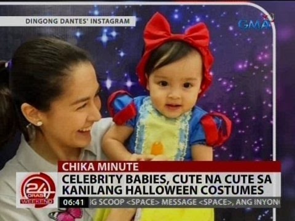 24 Oras: Celebrity babies, cute na cute sa kanilang Halloween costumes