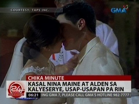 24 Oras: Kasal nina Maine at Alden sa Kalyeserye, usap-usapan pa rin