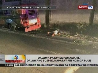 BT: Dalawa, patay sa pamamaril