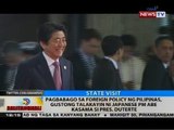 Pagbabago sa foreign policy ng Pilipinas, gustong talakayin ni Japanese PM Abe