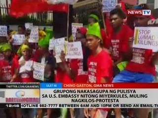 BT: Grupong nakasagupa ng pulisya sa U.S. Embassy nitong Miyerkules, muling nagkilos-protesta