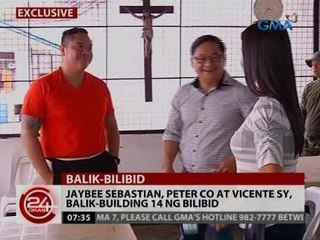 24 Oras: Jaybee Sebastian, Peter Co at Vicente Sy, balik-building 14 na bilibid