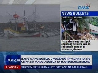 Ilang mangingisda, umaasang payagan sila ng China na makapangisda sa Scarborough Shoal