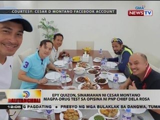 Epy Quizon, sinamahan ni Cesar Montano magpa-drug test sa opisina ni PNP chief Dela Rosa