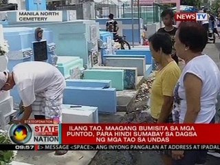 SONA: Ilang tao, maagang bumisita sa mga puntod