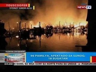 BP: 96 pamilya, apektado sa sunog