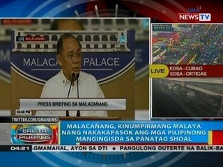 Malacañang: Malaya nang nakakapasok ang mga Pilipinong mangingisda sa Panatag Shoal