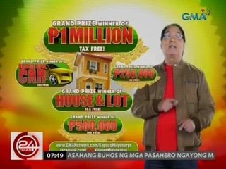 24 Oras: P1-M cash, pwedeng mapanalunan sa week 1 ng Kapuso Milyonaryo 10