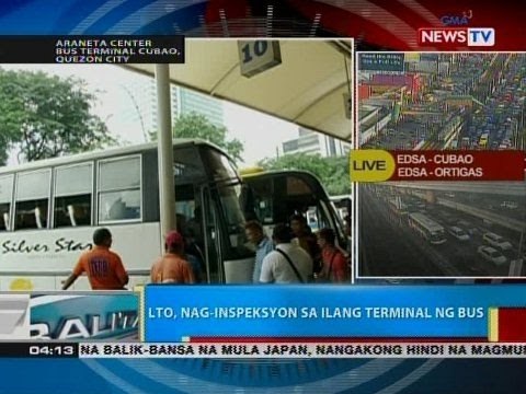 BP: LTO, nag-inspeksyon sa ilang terminal ng bus