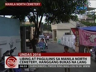 Libing at paglilinis sa Manila North Cemetery, hanggang bukas na lang