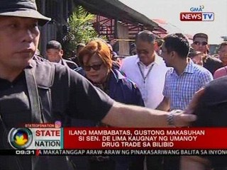 SONA: Ilang mambabatas, gustong makasuhan si Sen. De Lima