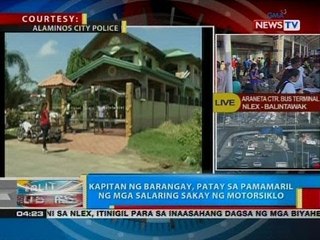 Video herunterladen: BP: Kapitan ng brgy., patay sa pamamaril ng mga salaring sakay ng motorsiklo