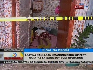 Apat na nanlaban umanong drug suspect, napatay sa isang buy-bust operation