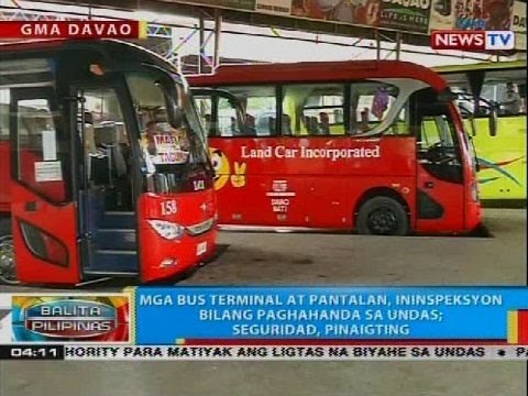 BP: Mga bus terminal at pantalan, ininspeksyon bilang paghahanda sa Undas