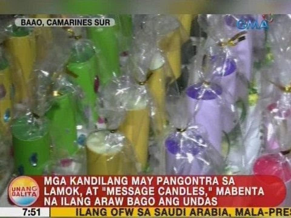 UB: Mga kandilang may pangontra sa lamok, at 'message candles,' mabenta na