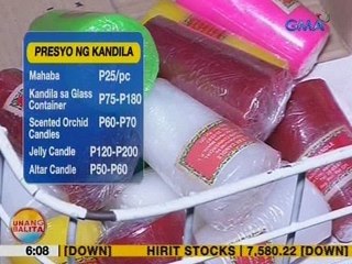 UB: Bentahan ng kandila sa Divisoria, matumal pa 6 na araw bago ang Undas