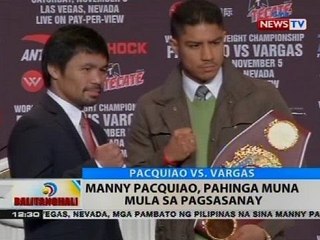 BT: Manny Pacquiao, pahinga muna mula sa pagsasanay