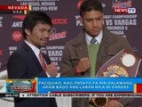 Pacquiao, nag-ensayo pa rin dalawang araw bago ang laban nila ni Vargas