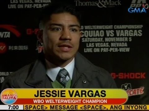 UB: Jessie Vargas, kumpiyansang mananalo sa laban nila ni Manny Pacquiao
