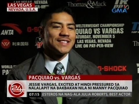 Jessie Vargas, excited at hindi pressured sa nalalapit na bakbakan nila ni Manny Pacquiao