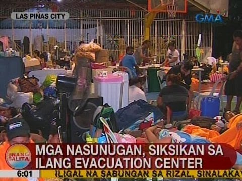 UB: Mga nasunugan sa Las Piñas City, siksikan sa ilang evacuation center