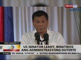 BT: US senator Leahy, binatikos ang administrasyong Duterte