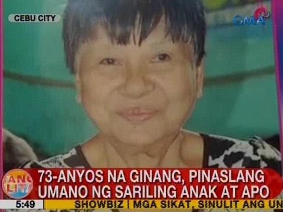UB: 73-anyos na ginang, pinaslang umano ng sariling anak at apo sa Cebu City