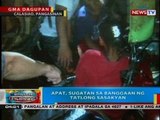 BP: Apat, sugatan sa banggaan ng tatlong sasakyan