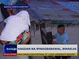 Saksi: Hagdan na ipinagbabawal, binaklas