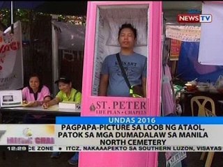 Pagpapa-picture sa loob ng ataol, patok sa mga dumadalaw sa Manila North Cemetery