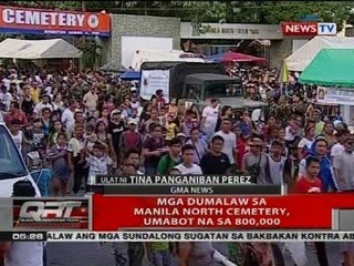 QRT: Mga dumalaw sa Manila North Cemetery, umabot na sa 800,000
