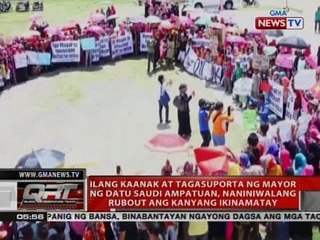 Ilang kaanak ng Mayor ng Datu Saudi Ampatuan, naniniwalang rubout ang kanyang pagkamatay