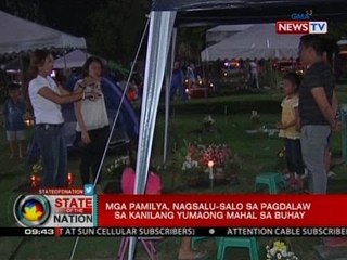 SONA: Mga pamilya, nagsalu-salo sa pagdalaw sa kanilang yumaong mahal sa buhay