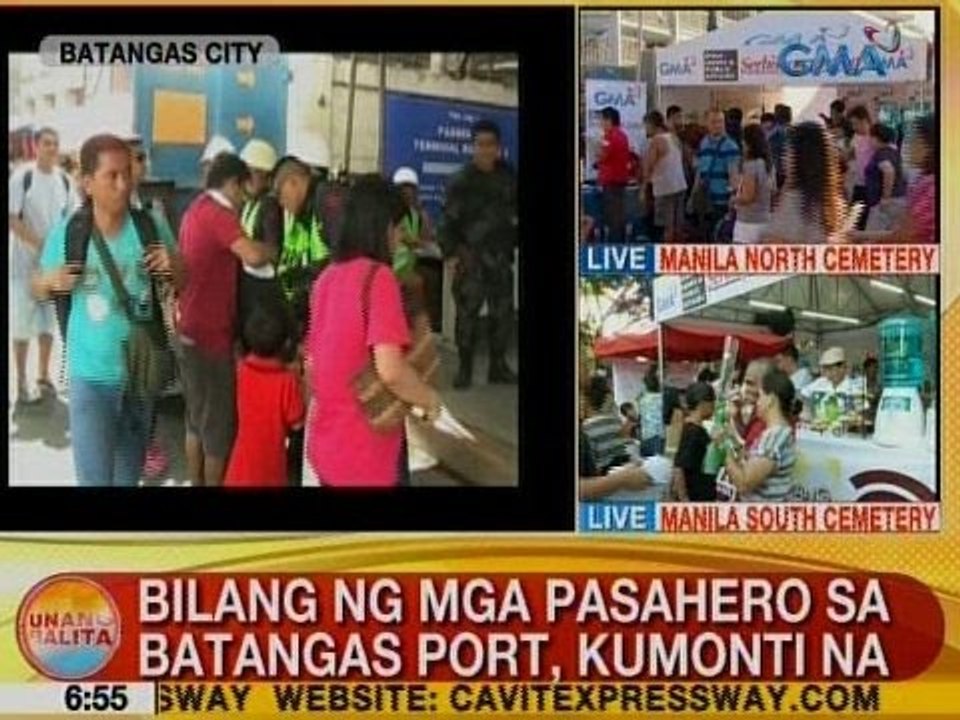 UB: Bilang ng mga pasahero sa Batangas Port, kumonti na