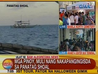 UB: Mga Pinoy, muli nang nakapangingisda sa Panatag Shoal