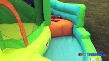 GIANT INFLATABLE SLIDE for kids Little Tikes 2 in 1 Wet 'n Dry Bounce Children play center-03