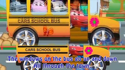 Wheels on the Bus Cars Preschool Song Nursery Rhymes Kids Songs