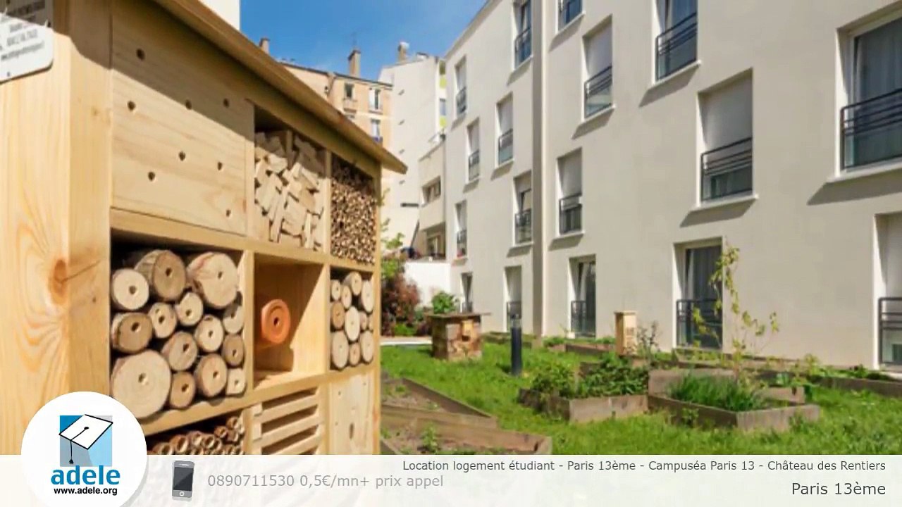 Location logement étudiant - Paris 13ème - Campuséa Paris 13 - Château des Rentiers