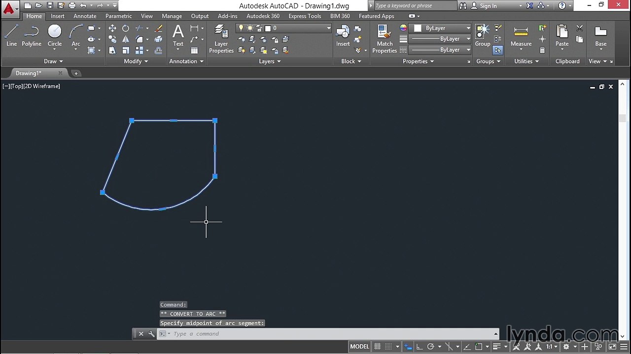 24 Rectangles and polygons (AutoCAD 2016 Essential Training)