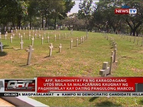 AFP, naghihintay pa ng karagdagang utos mula sa Malacañang kaugnay ng paghihimlay kay Marcos