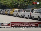 Mga nahuling kolorum na ipinarada sa kahabaan ng East Avenue, nagdulot ng problema sa traffic