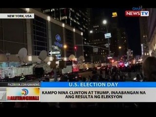 Kampo nina Clinton at Trump, inaabangan na ang resulta ng eleksyon