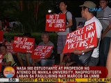 500 estudyante at propesor ng Ateneo De Manila University, nagprotesta vs. paglilibing kay Marcos