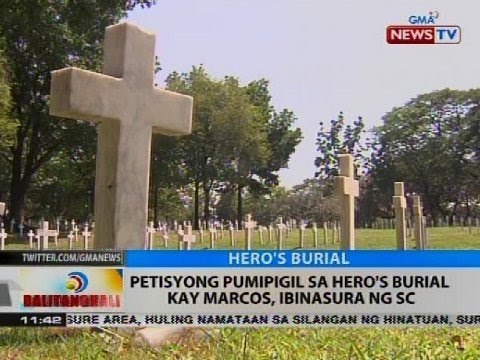 Petisyong pumipigil sa hero's burial kay Marcos, ibinasura ng SC