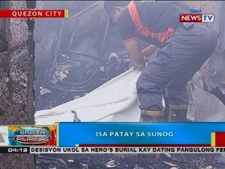 BP: Isa patay sa sunog