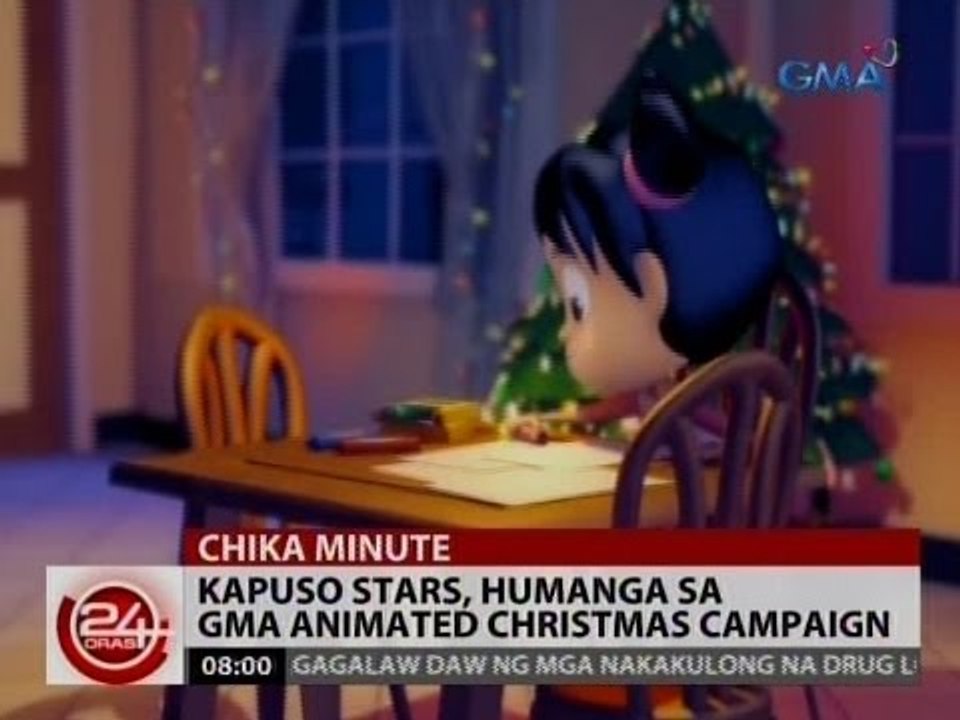 24 Oras: Kapuso stars, humanga sa GMA animated Christmas campaign