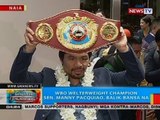 BP: WBO welterweight champion Sen. Manny Pacquiao, balik-bansa na