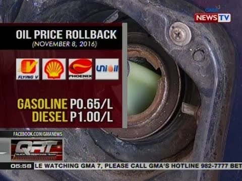 QRT: Oil price rollback, ipatutupad