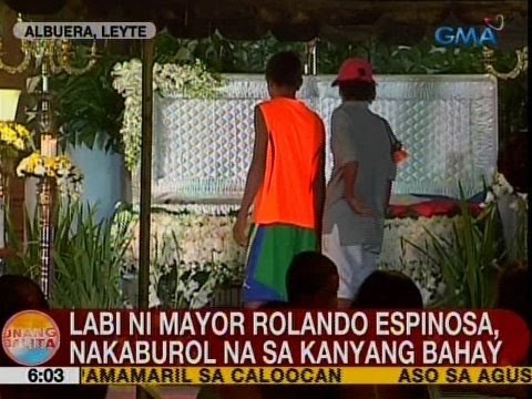 UB: Labi ni Mayor Rolando Espinosa, nakaburol na sa kanyang bahay sa Albuera, Leyte